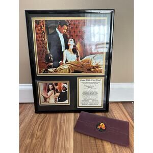 Gone with the Wind Rhett and Scarlett Framed Photo Collage w/ Wallet